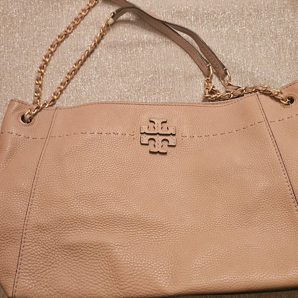 Large Pink Tory Burch Everyday Tote